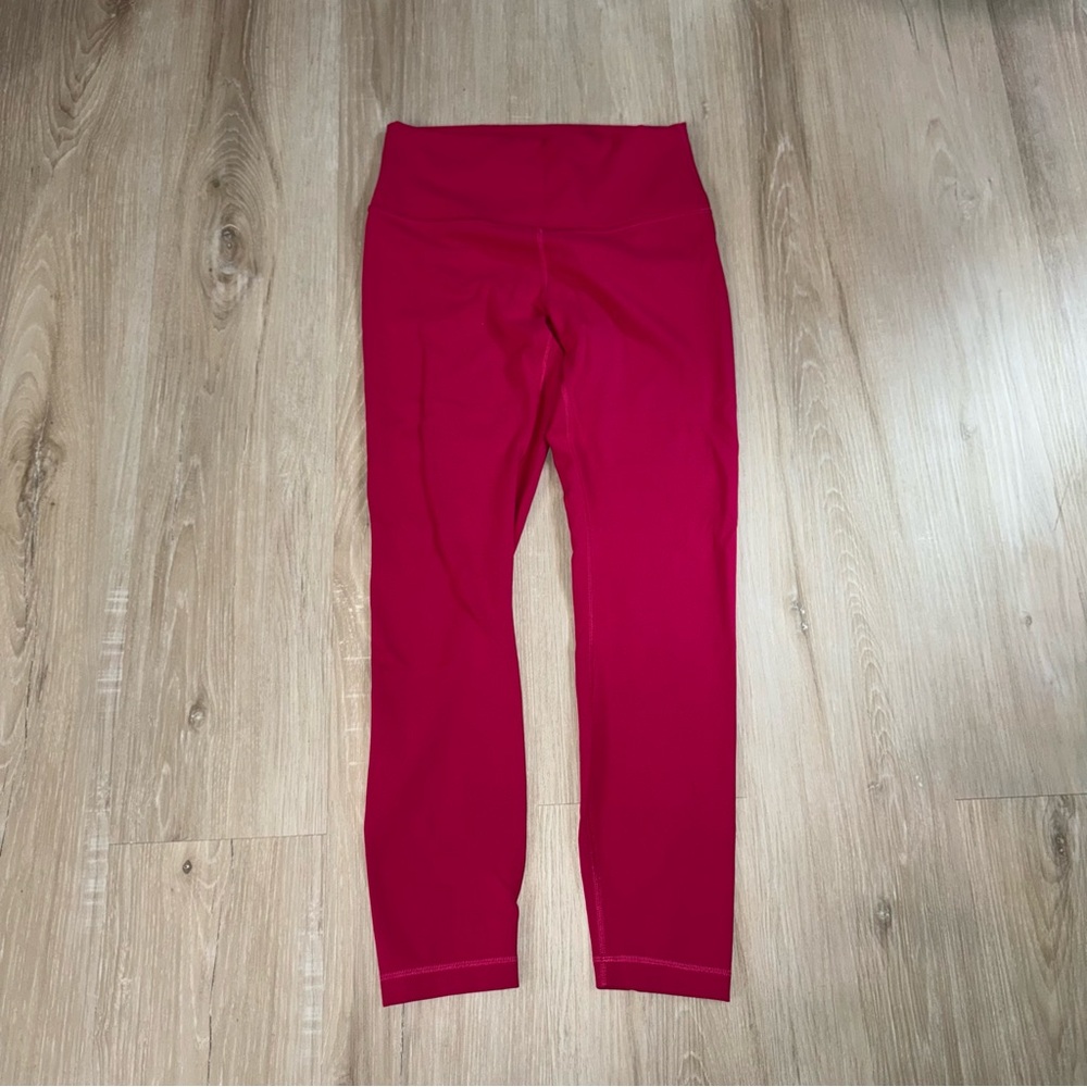 lululemon wundertrain leggings size 8 raspberry pink